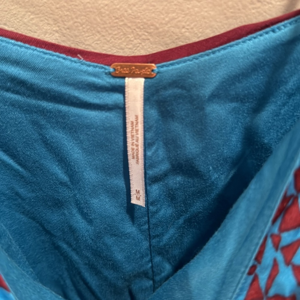 NWT Free People Kai mini dress blue Medium - Picture 7 of 8